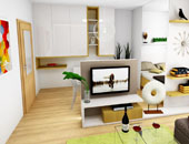 návrhy soukromých interiérů, 3D vizualizace